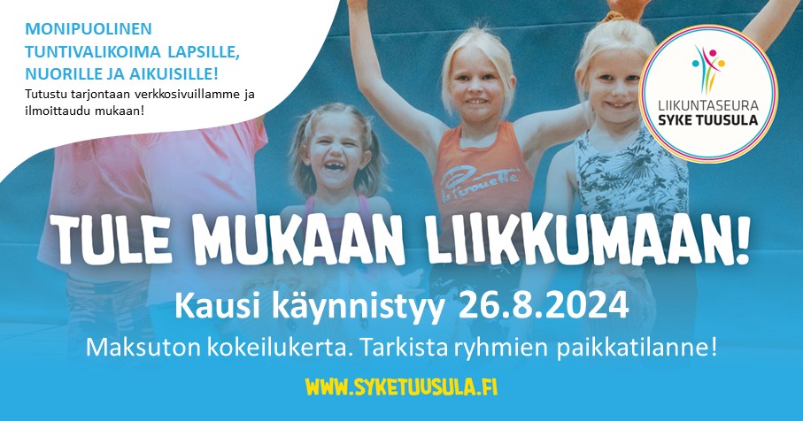 Kausi käynnistyy ryhmissä 26.8. !