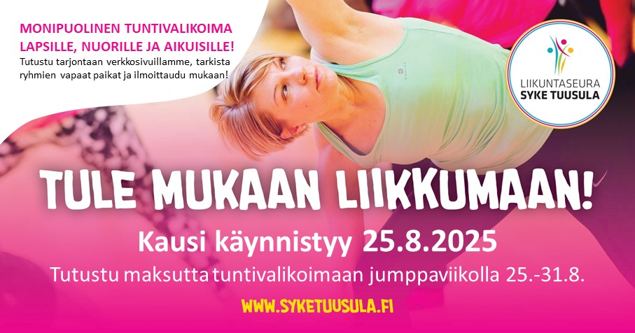 Avoimet ovet 25.-31.8. Tuu mukaan!