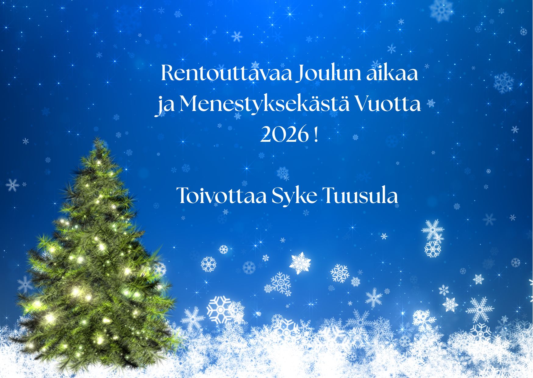 Rauhallista Joulua!